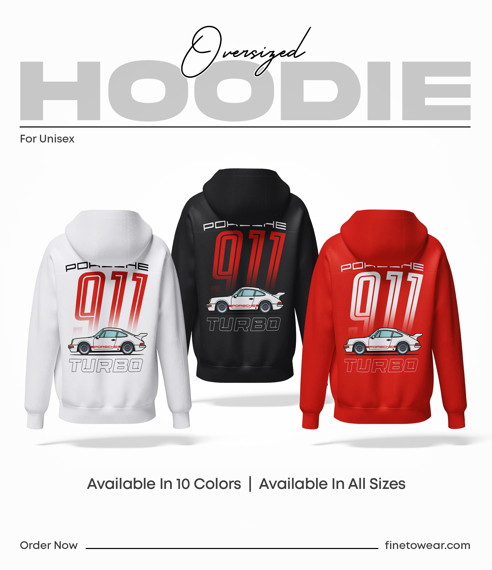Porsche Oversized Hoodie