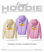 Duck Face Oversized Hoodie