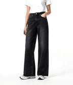 Charcoal Grey Wide Leg Jeans