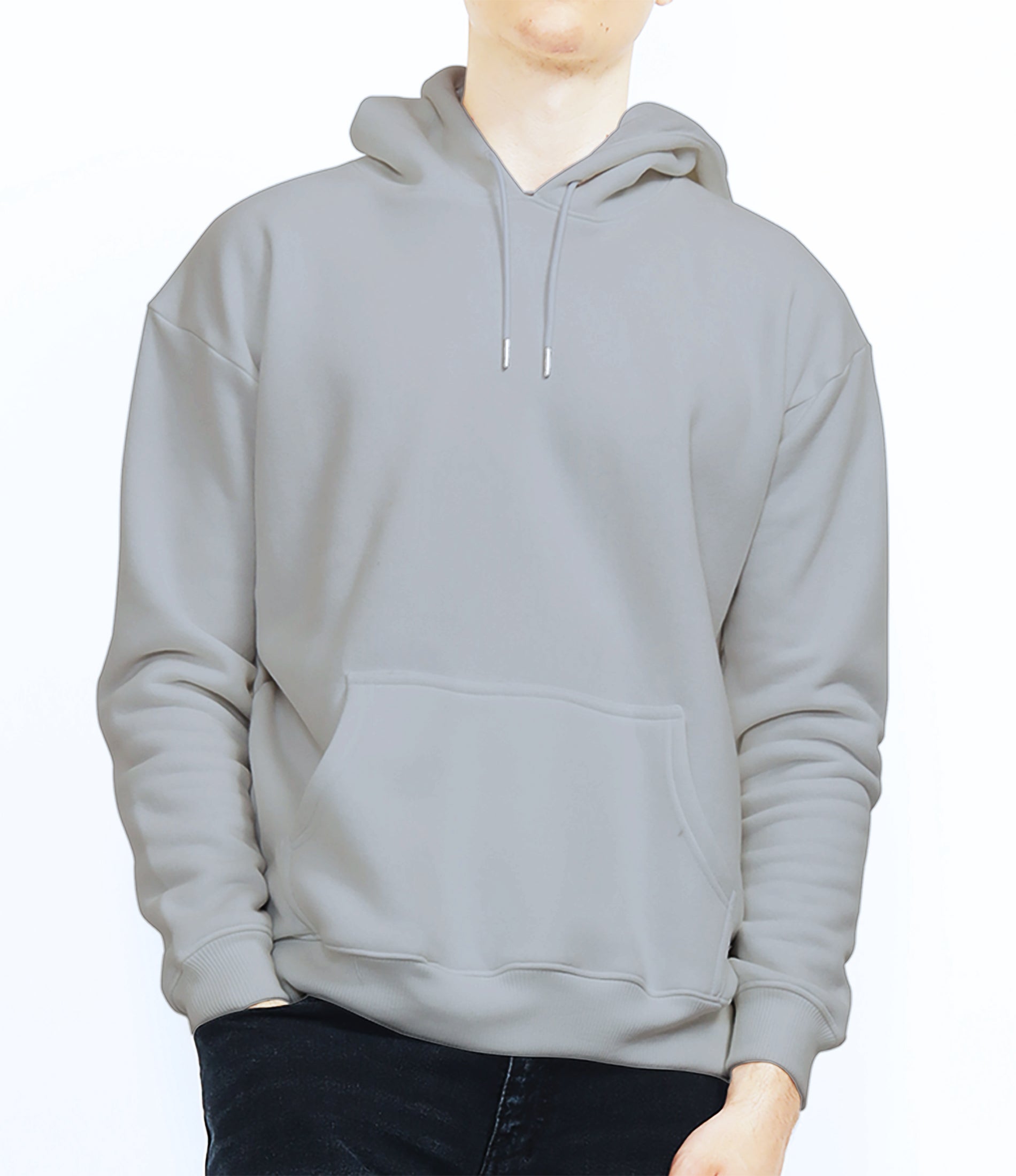 Classic Ash Gray Oversize Hoodie