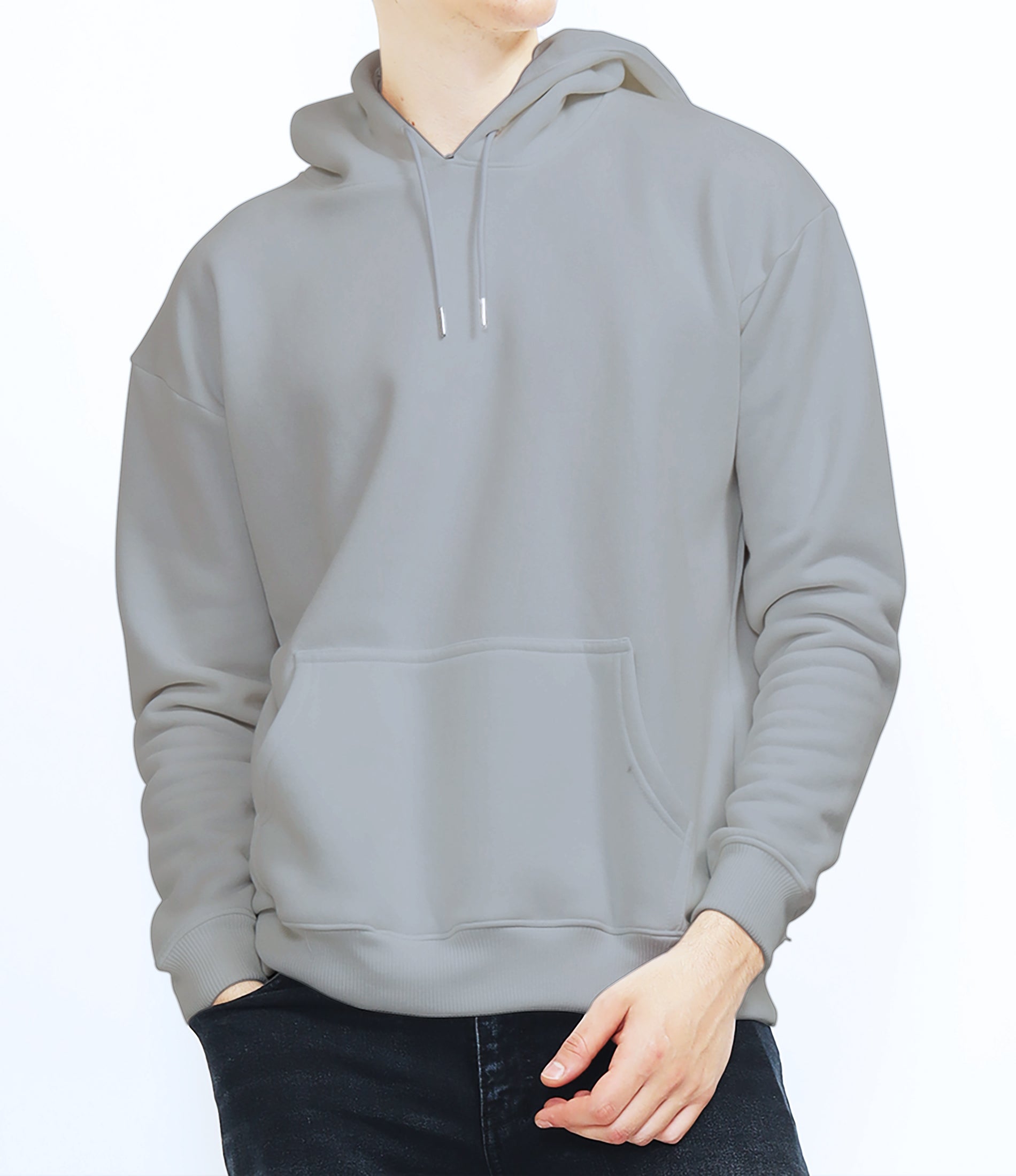 Classic Ash Gray Oversize Hoodie