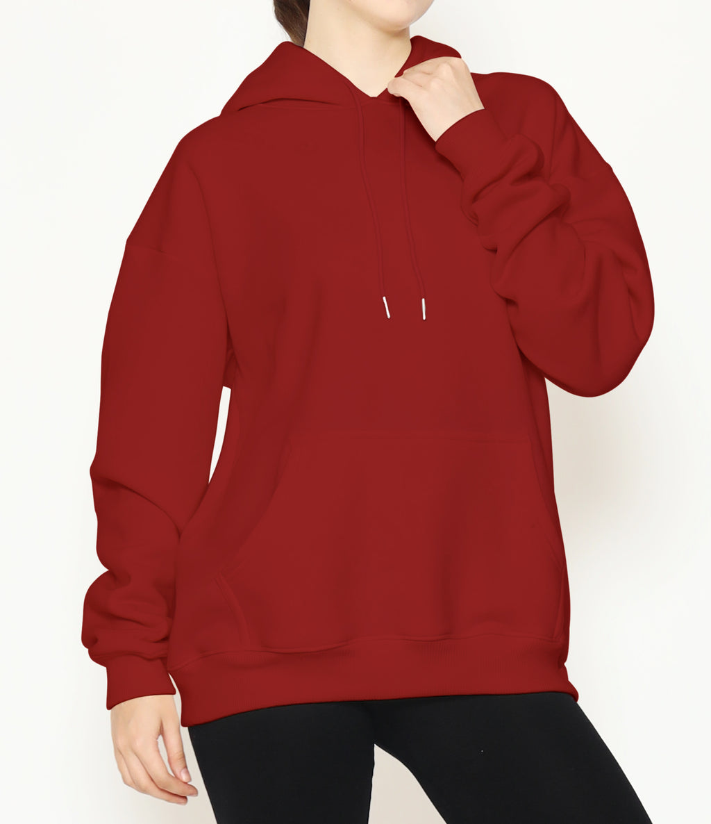 Classic Maroon Oversize Hoodie