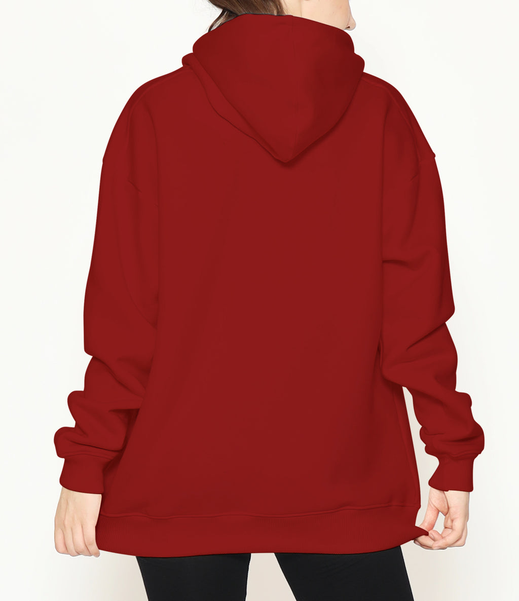 Classic Maroon Oversize Hoodie