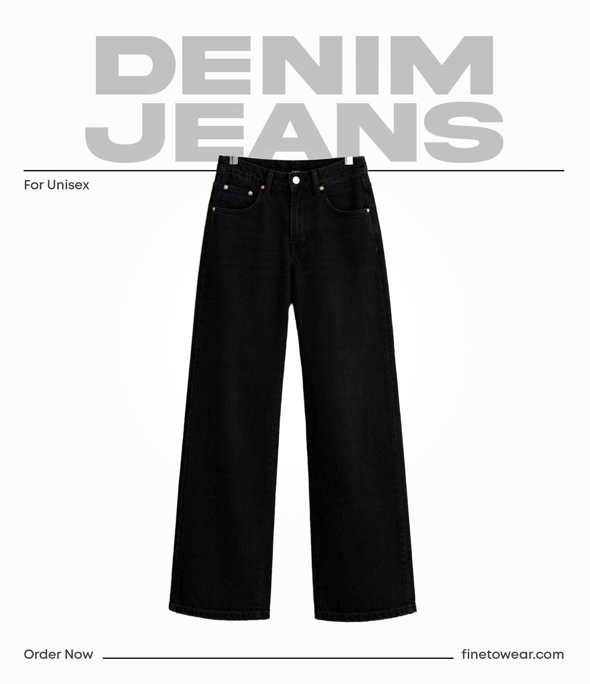Black wide legs jeans