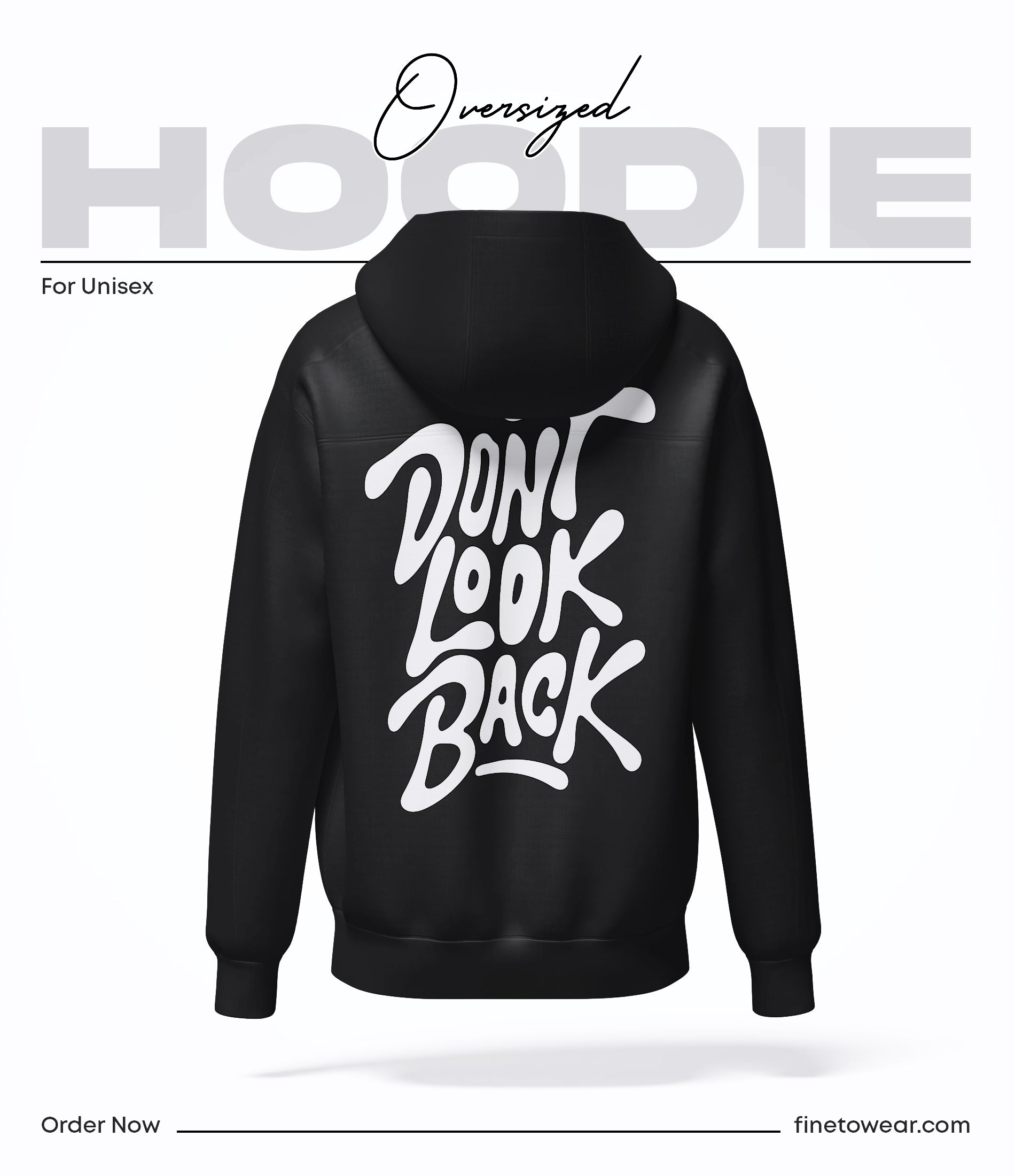 Don’t Look Back Oversized Hoodie