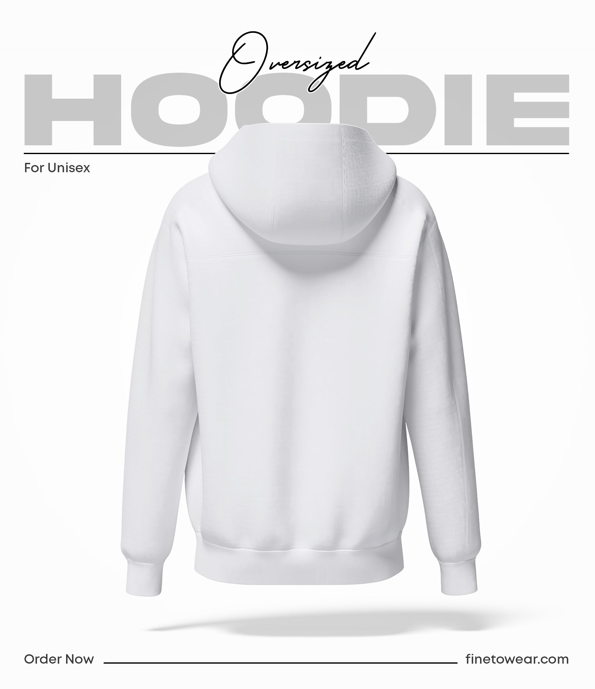Classic White Oversize Hoodie