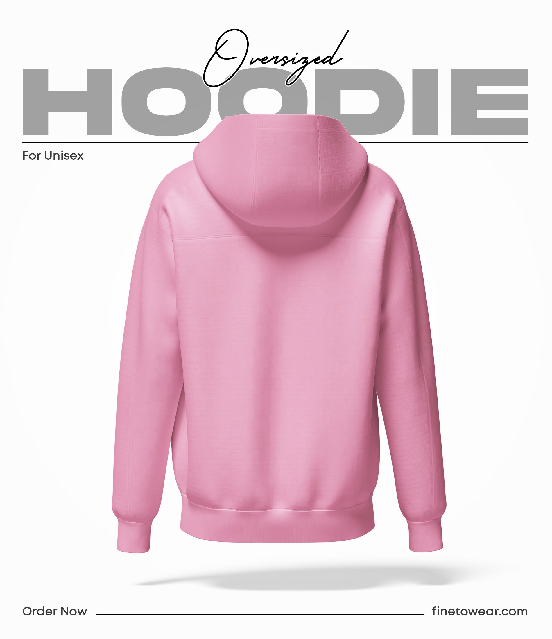 Classic Pink Oversize Hoodie