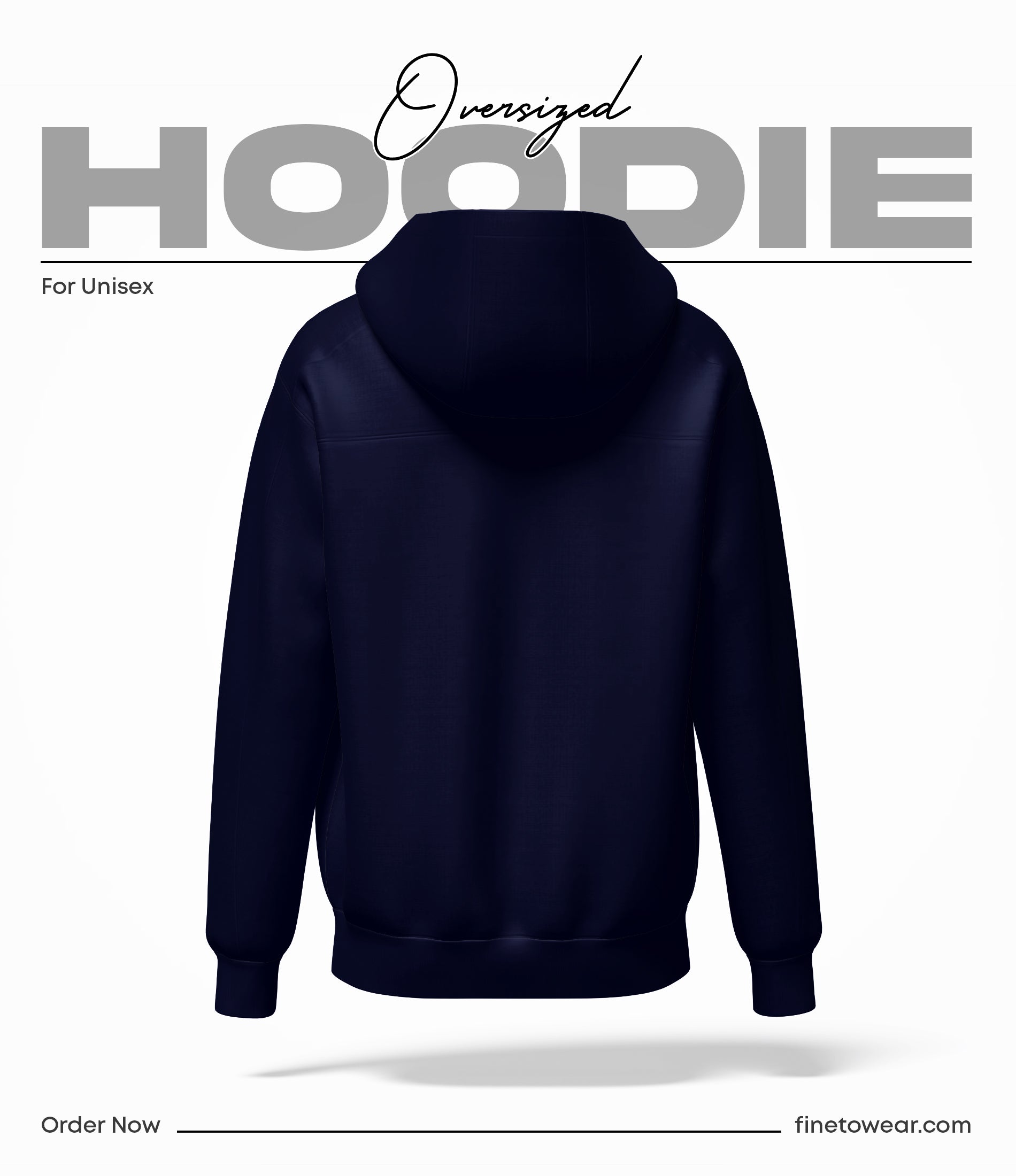Classic Dark Navy Blue Oversize Hoodie