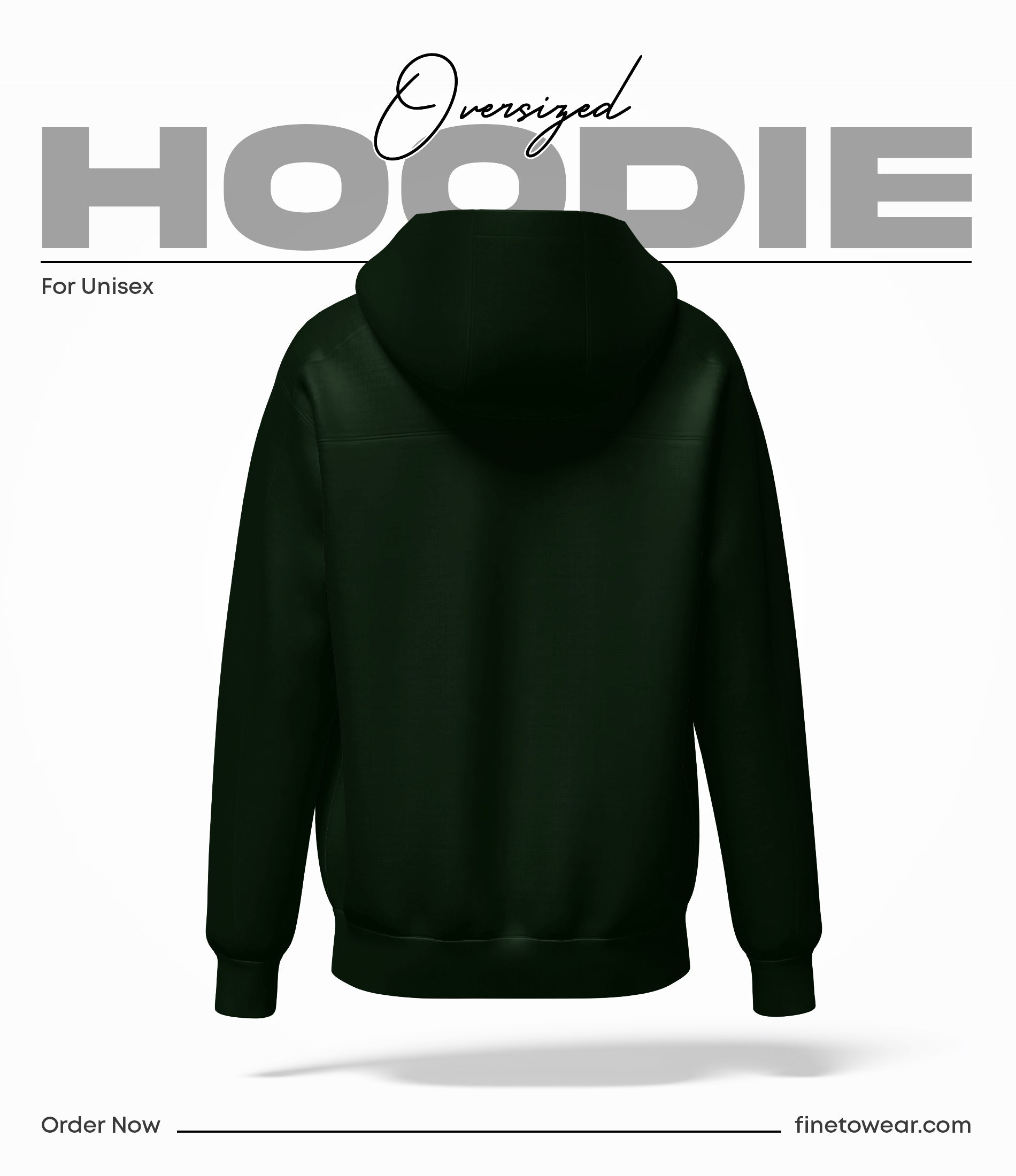Classic Dark Green Oversize Hoodie