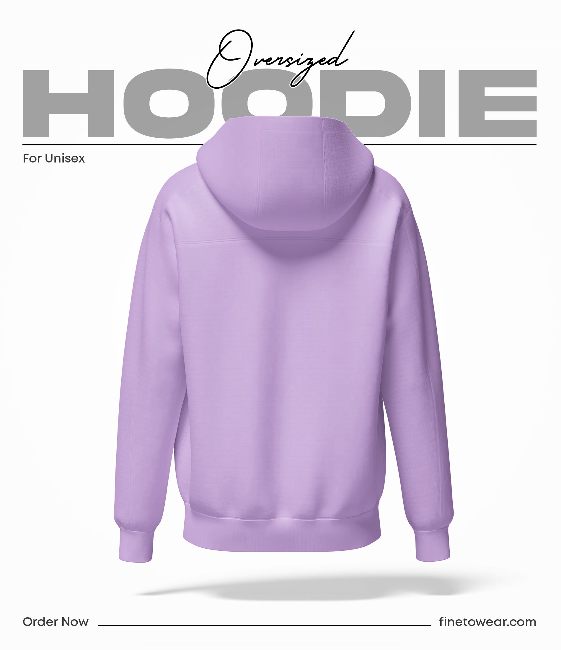 Classic Lilac Oversize Hoodie