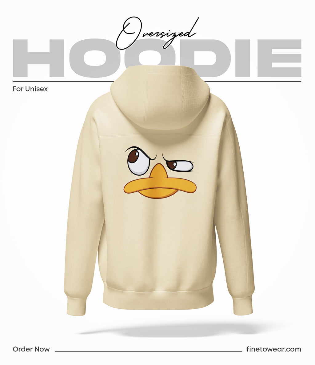 Duck Face Oversized Hoodie