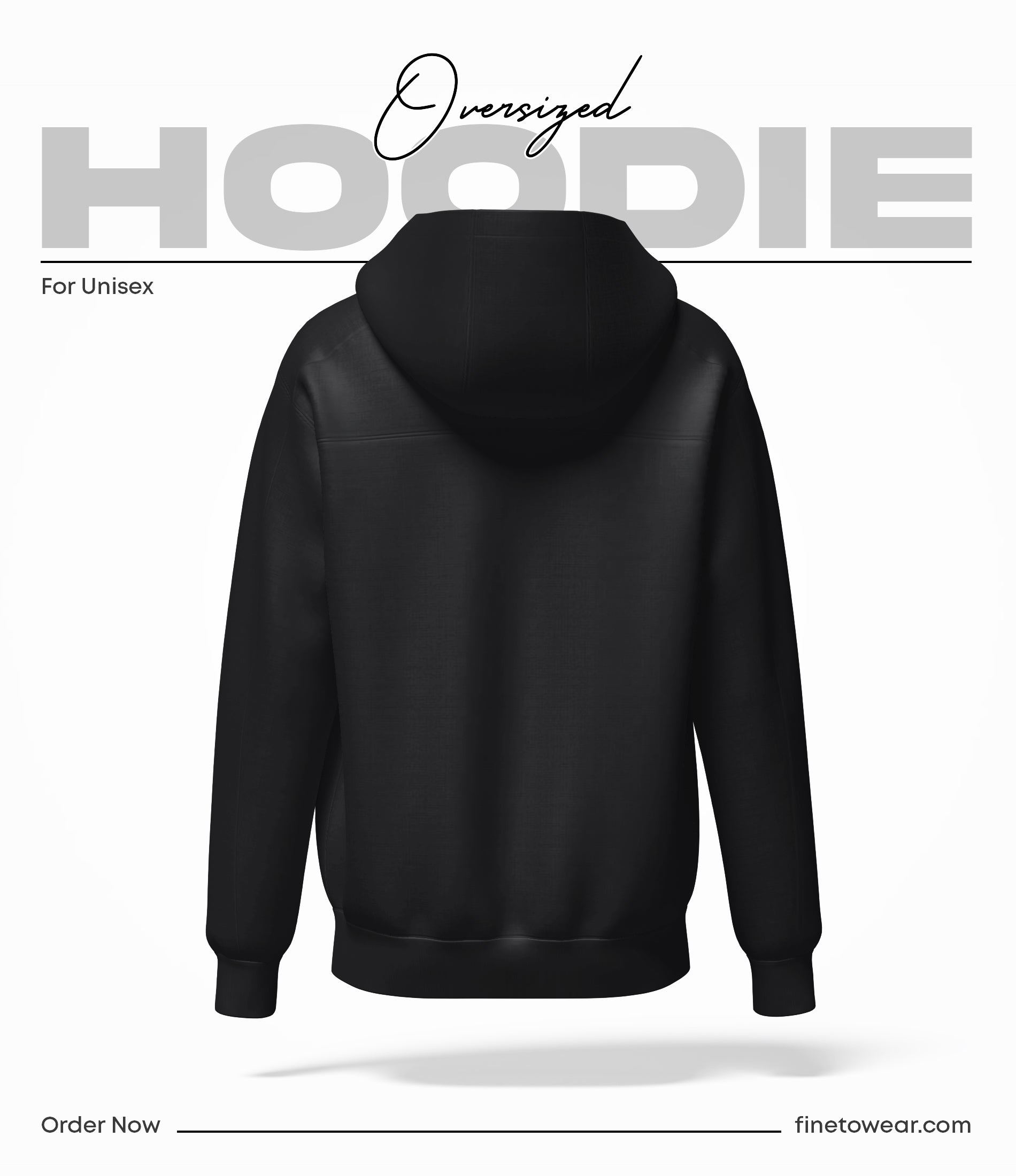 Classic Black Oversize Hoodie