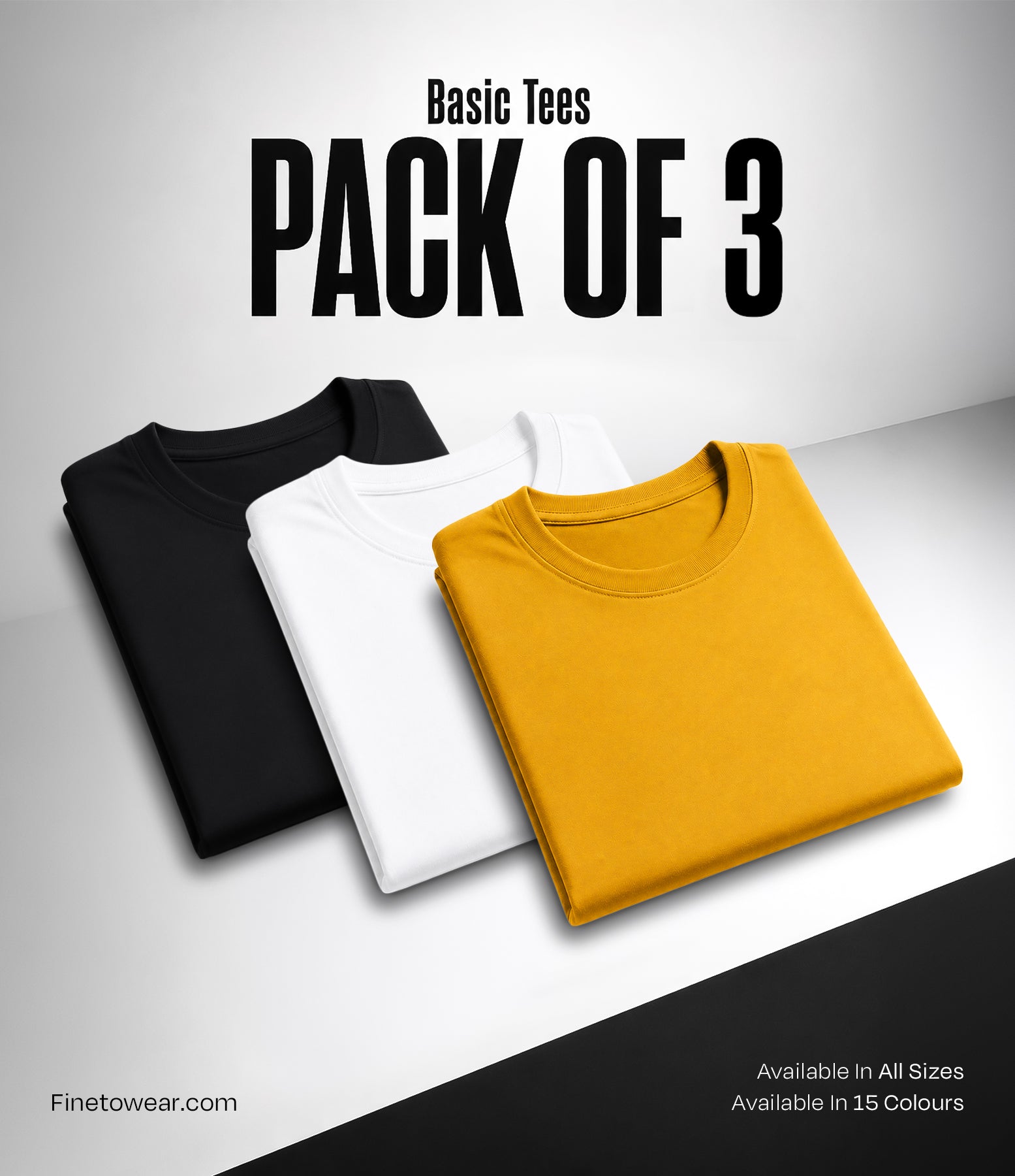 Premium Pack of 3 T-shirts