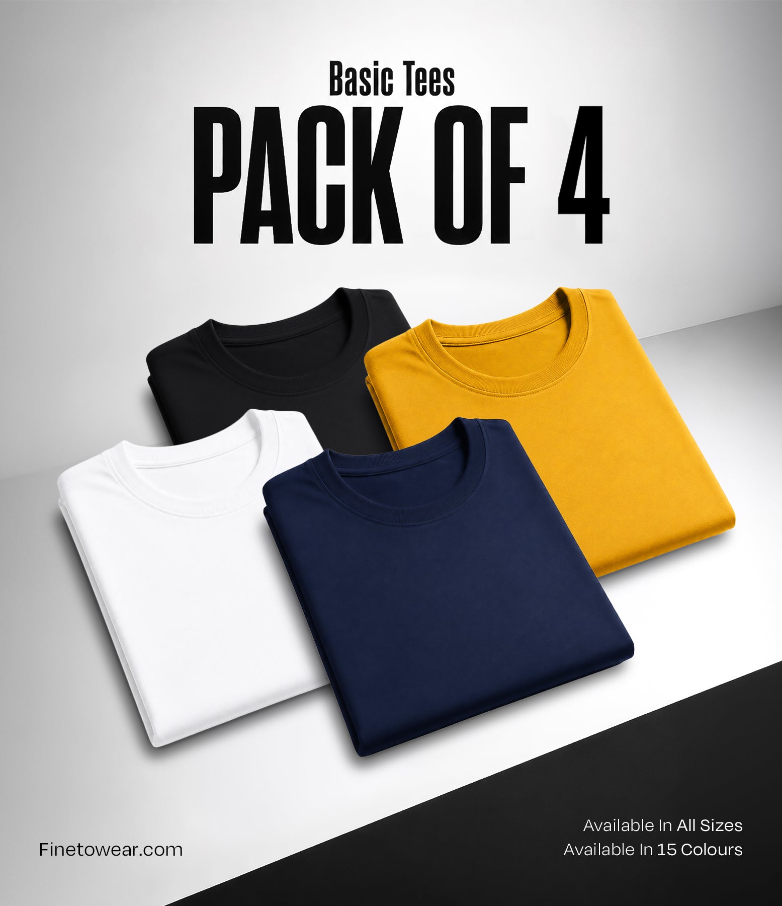 Premium Pack of 4 T-shirts