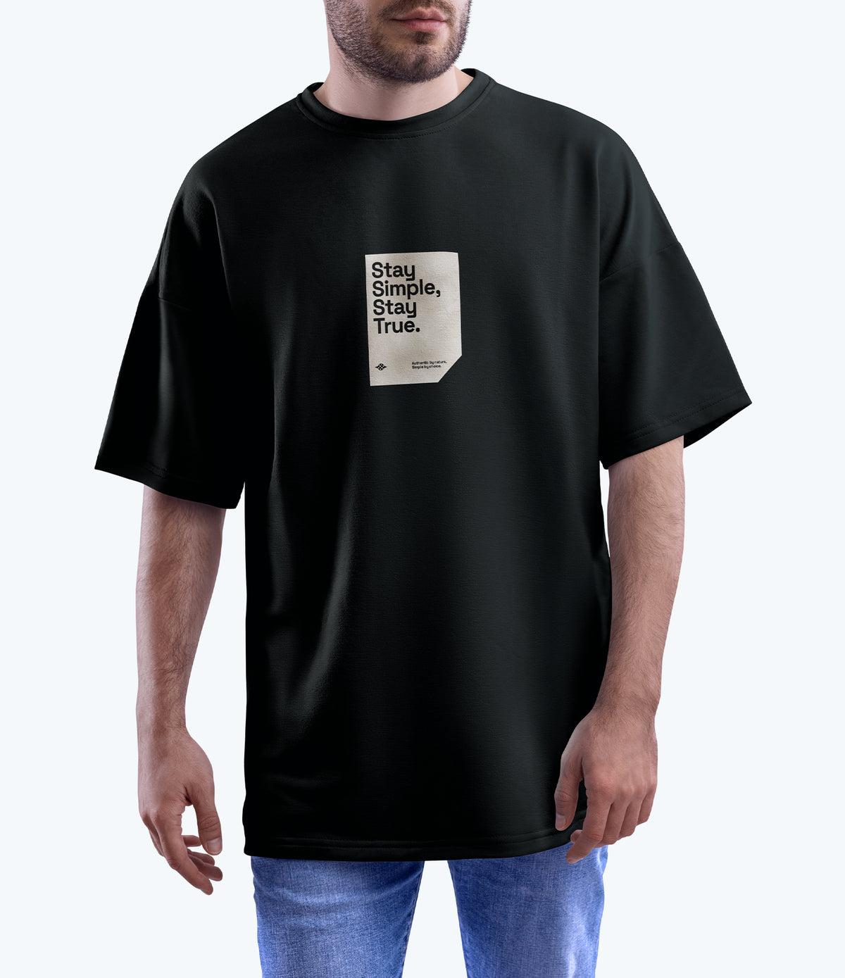 Stay True Drop Shoulder Tee