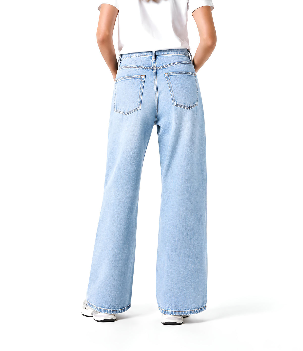 Sky Blue Wide Legs Jeans