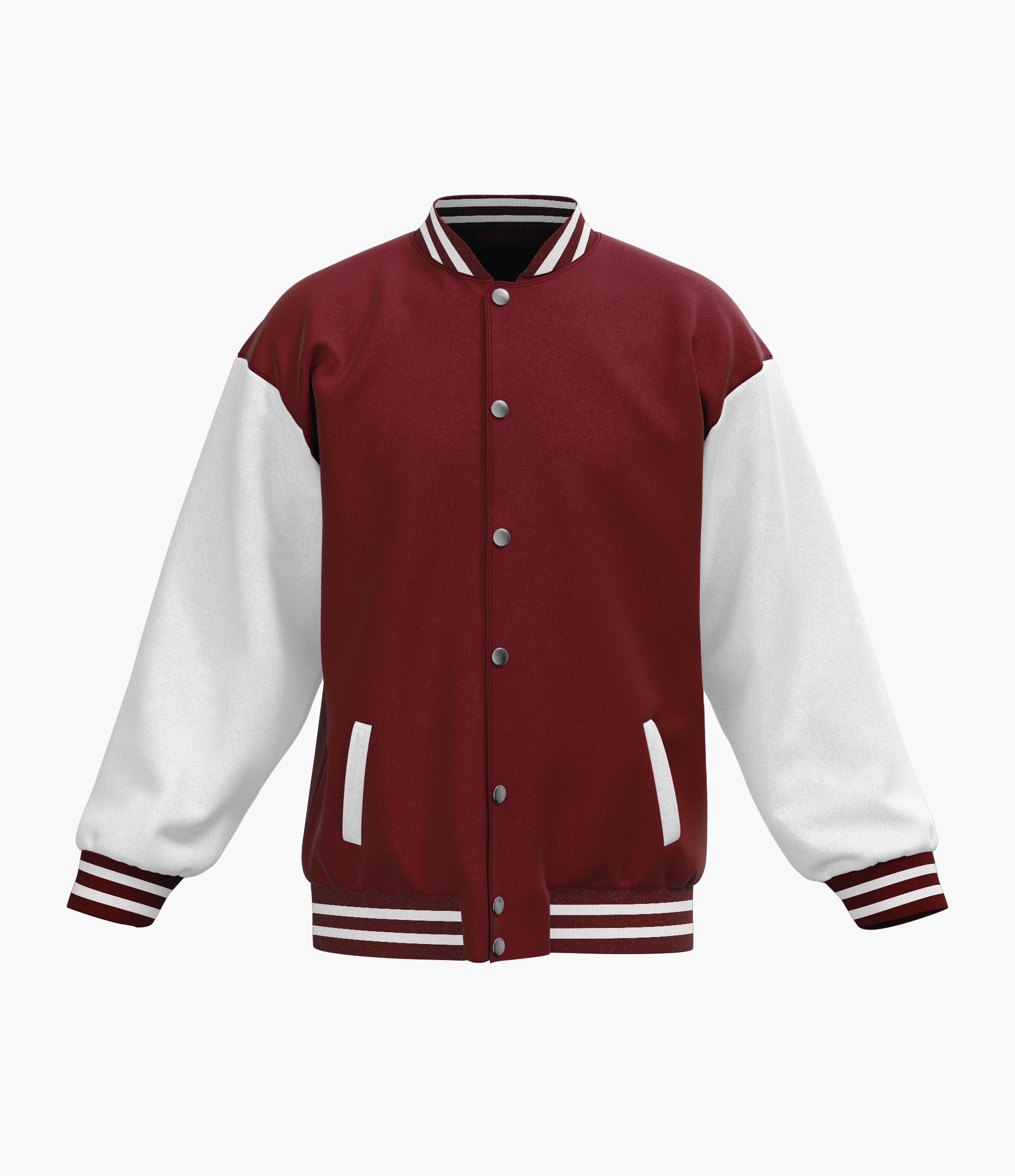 Maroon Varsity Baseball Jacket