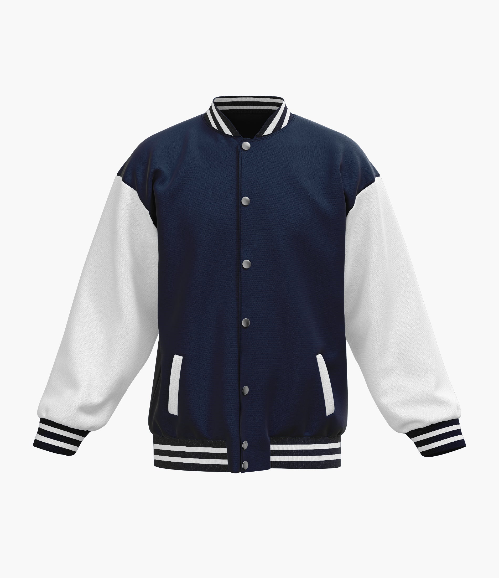 Dark Blue Varsity Baseball Jacket