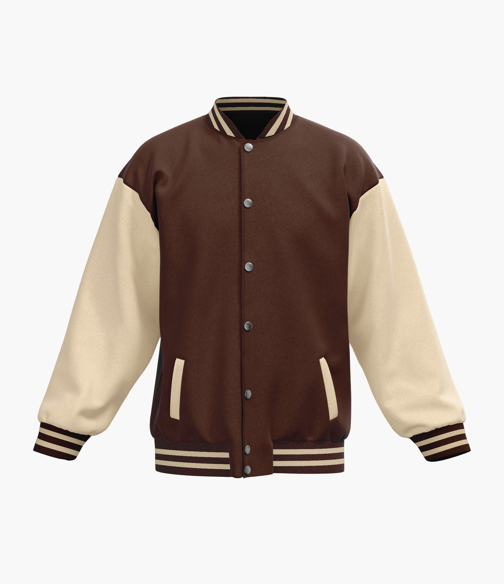 Dark Brown Varsity Baseball Jacket