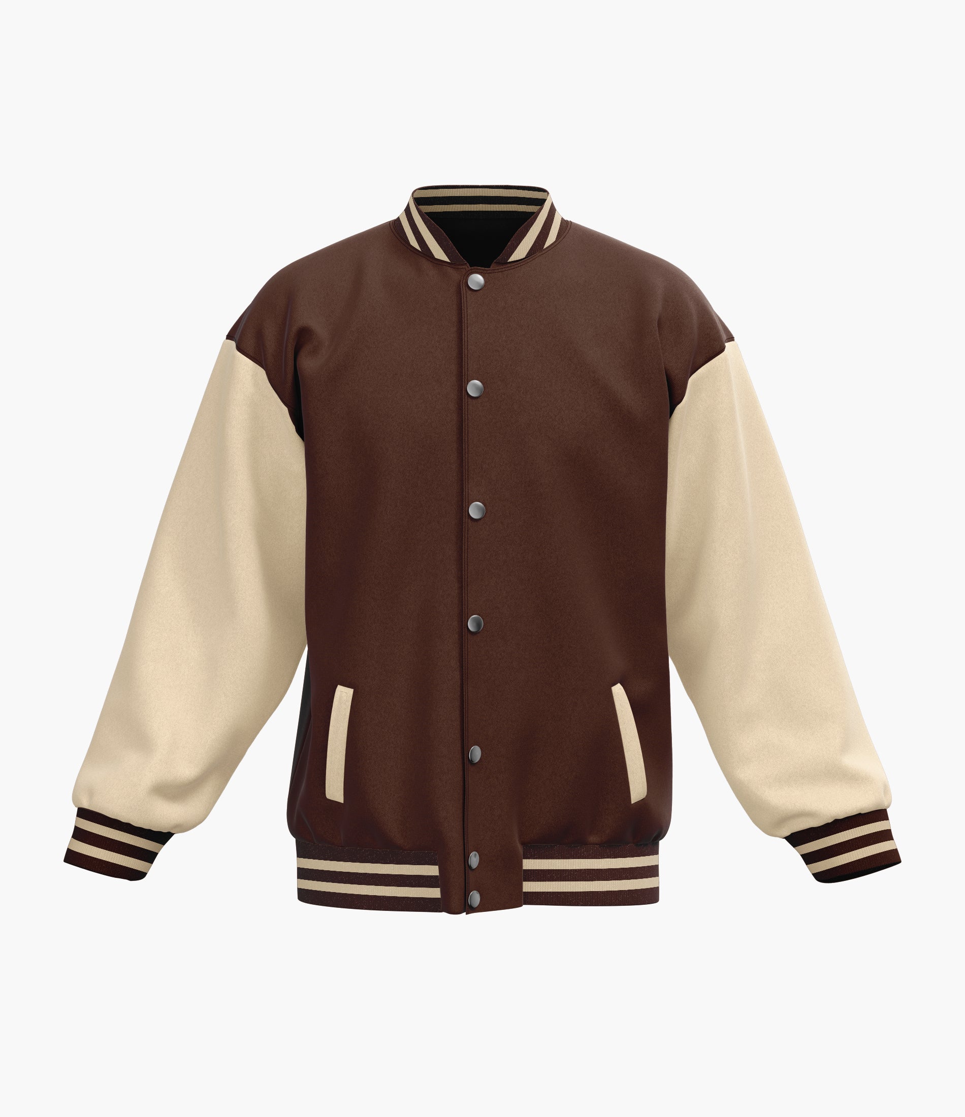 Dark Brown Varsity Baseball Jacket