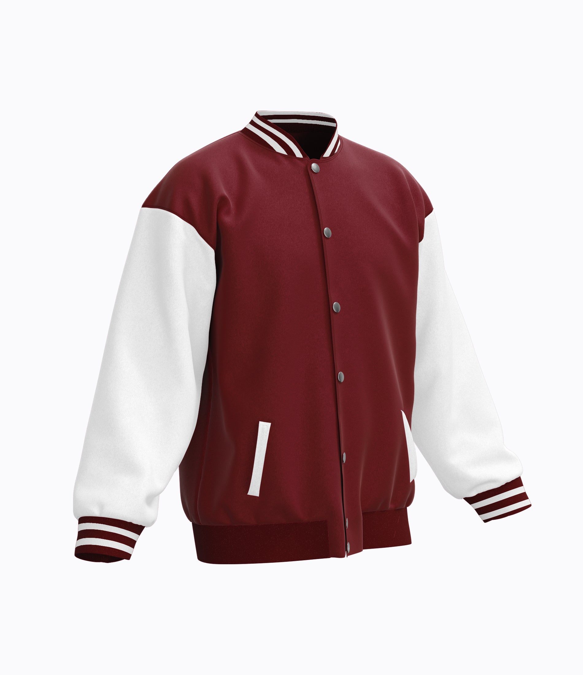 Maroon Varsity Baseball Jacket