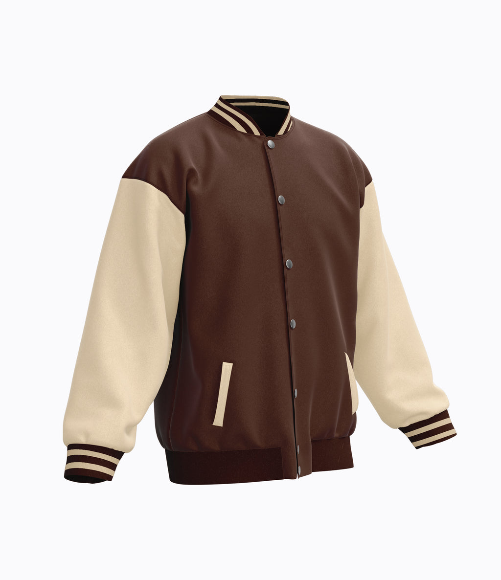 Dark Brown Varsity Baseball Jacket