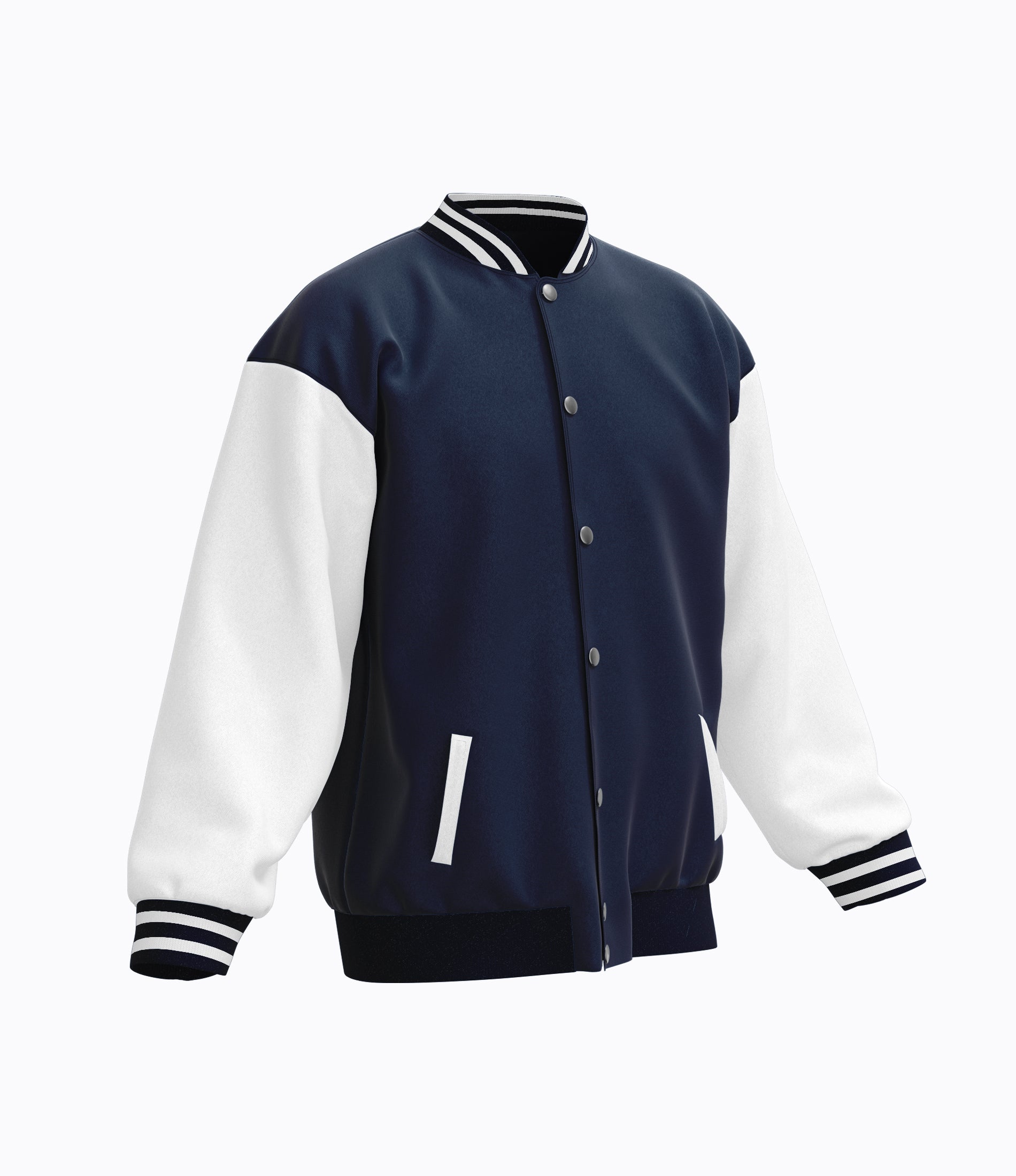 Dark Blue Varsity Baseball Jacket