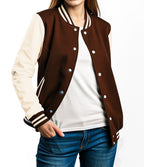 Dark Brown Varsity Baseball Jacket