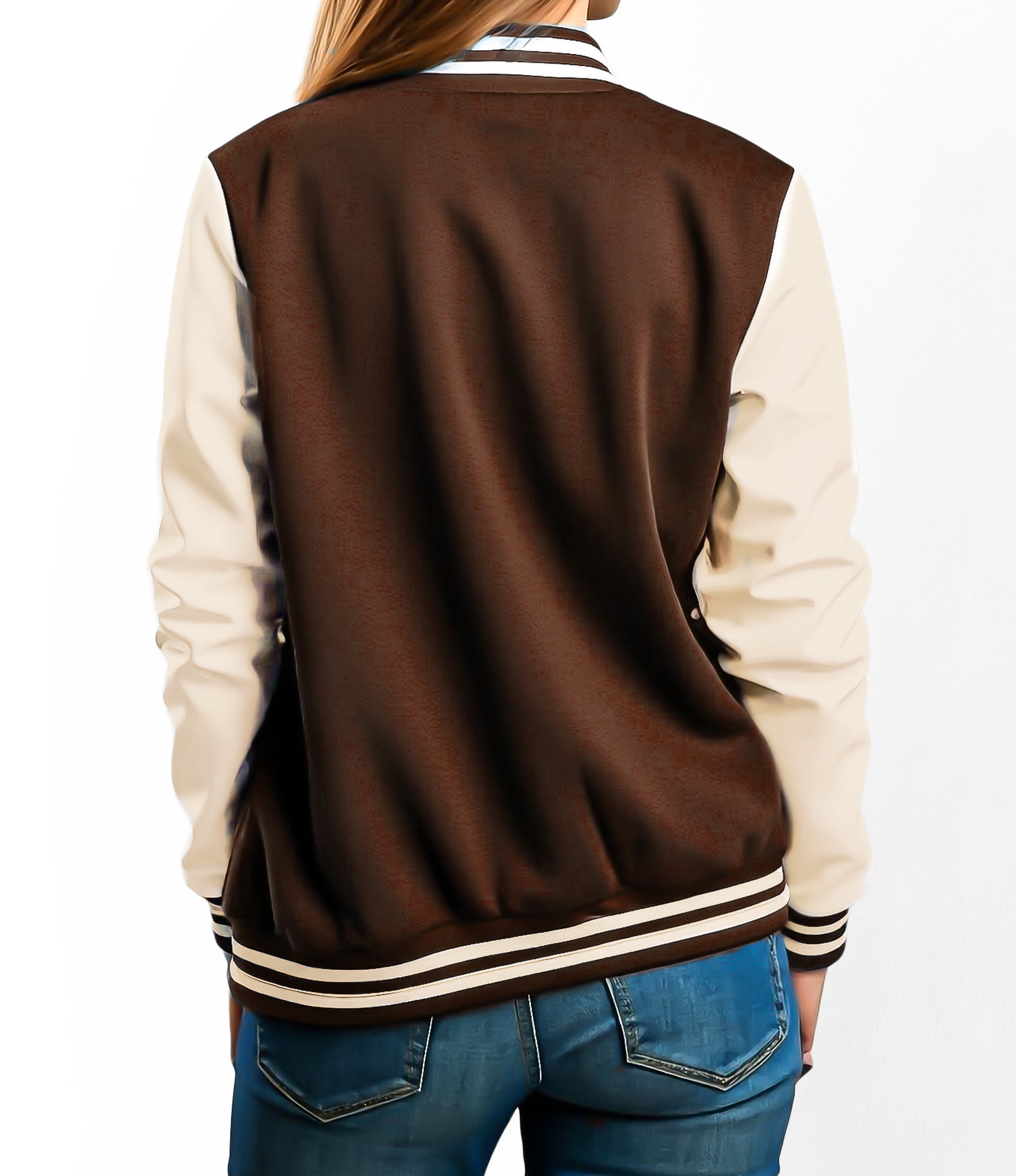 Dark Brown Varsity Baseball Jacket