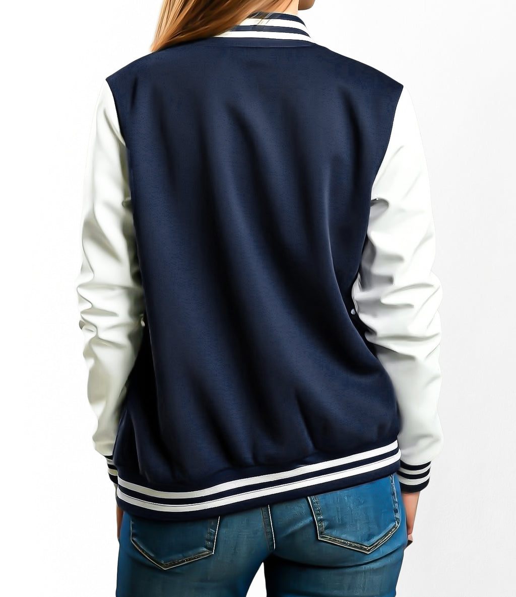 Dark Blue Varsity Baseball Jacket