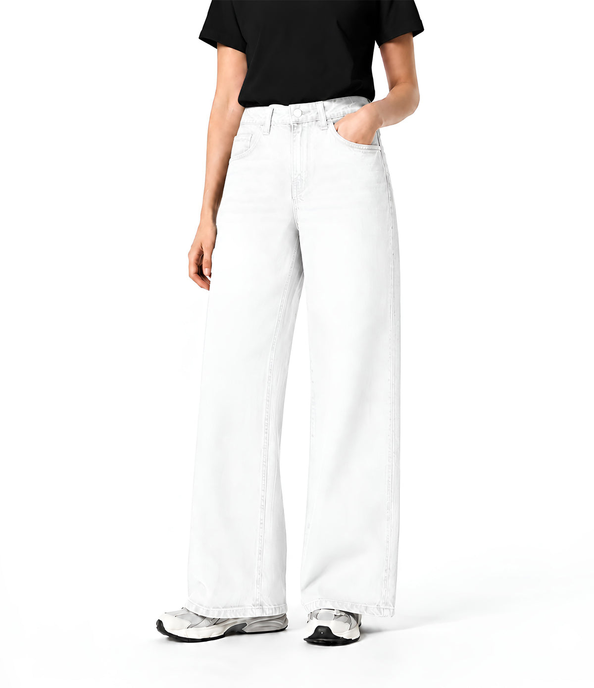White Wide Leg Jeans