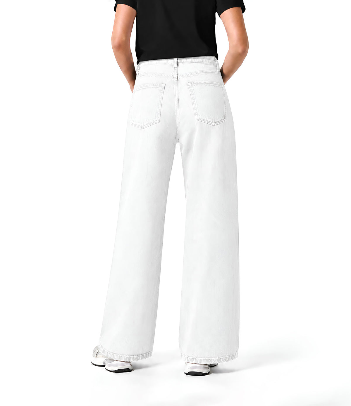 White Wide Leg Jeans